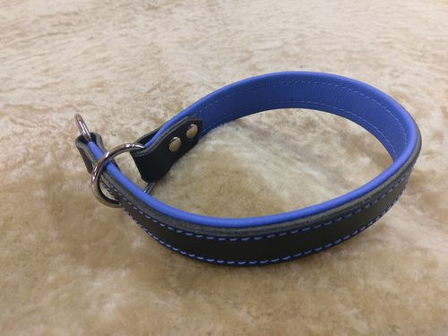 Halsband slip zwart-blauw 50 cm